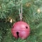 Haute Decor 6ct. 3.5" Red Jingle Bell Ornaments